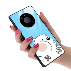 Etui Glass do HUAWEI MATE 40 PRO Bare Bears Wzory