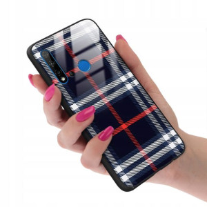 Etui GLASS do HUAWEI NOVA 5i Kratka W Kratkę Wzory