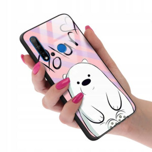 Etui Glass do HUAWEI NOVA 5i We Bare Bears Wzory