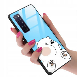 Etui Glass do HUAWEI NOVA 7 PRO Bare Bears Wzory