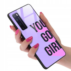 Etui Glass do HUAWEI NOVA 7 PRO Kobiece Girl Wzory