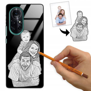 Etui Glass do HUAWEI NOVA 8 Rysunek Własne Foto