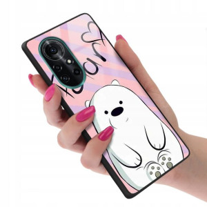 Etui Glass do HUAWEI NOVA 8 We Bare Bears Wzory