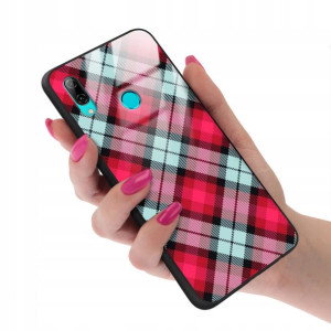 Etui GLASS do HUAWEI P SMART 2019 Kratka Top Wzory