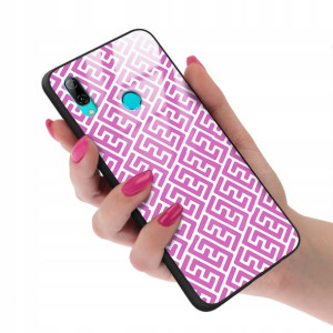 Etui GLASS do HUAWEI P SMART 2019 Kwiatowe Wzory