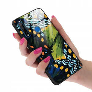 Etui Glass do HUAWEI P20 LITE 2019 Flower Wzory