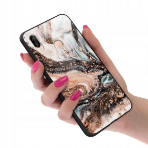 Etui Glass do HUAWEI P20 LITE Case Marble Wzory
