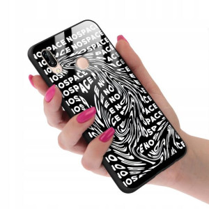 Etui Glass do HUAWEI P20 LITE Mistake Black Wzory