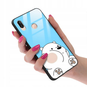 Etui Glass do HUAWEI P20 LITE We Bare Bears Wzory