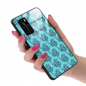 Etui GLASS do HUAWEI P40 Kwiatowe Wiosenne Wzory