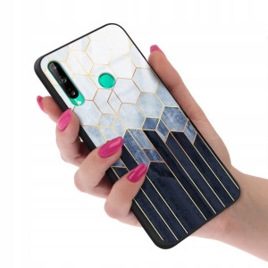 Etui Glass do HUAWEI P40 LITE E Case Marble Wzory