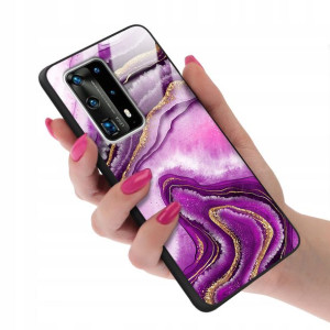Etui Glass do HUAWEI P40 PRO PLUS TOP Marble Wzory