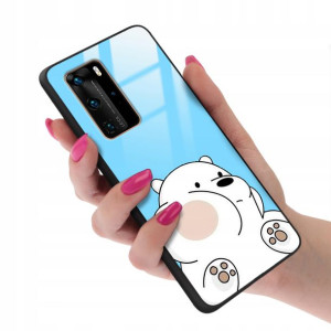 Etui Glass do HUAWEI P40 PRO We Bare Bears Wzory
