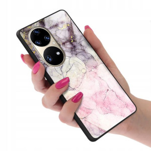 Etui Glass do HUAWEI P50 PRO Marmurki Marble Wzory