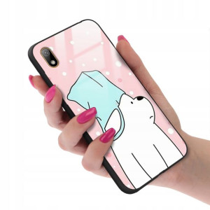 Etui Glass do HUAWEI Y5 2019 We Bare Bears Wzory
