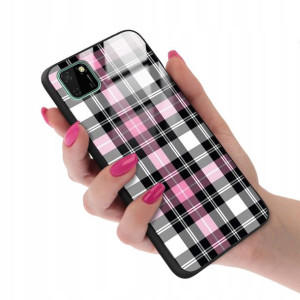 Etui GLASS do HUAWEI Y5P Case Kratka Pattern Wzory