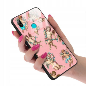 Etui Glass do HUAWEI Y7 2019 Aniołki Angel Wzory
