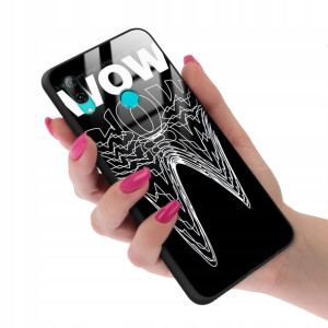 Etui Glass do HUAWEI Y7 2019 No Space Black Wzory