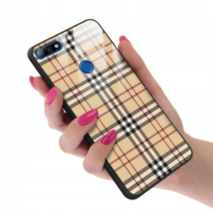 Etui GLASS do HUAWEI Y7 PRIME 2018 Kratka Wzory