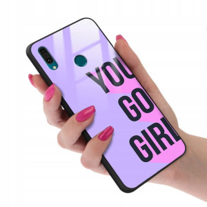 Etui Glass do HUAWEI Y9 2019 Kobiece Girl Wzory