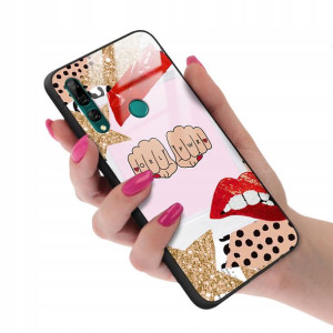 Etui Glass do HUAWEI Y9 PRIME 2019 Girl Top Wzory