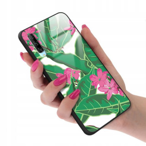 Etui GLASS do HUAWEI Y9S Kwiatowe Wiosenne Wzory