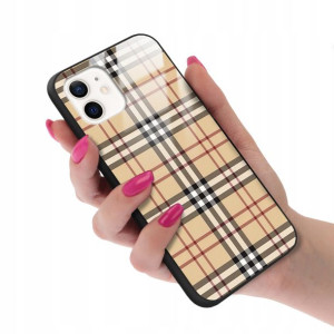 Etui GLASS do IPHONE 12 Case Kratka Pattern Wzory