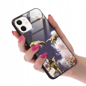 Etui Glass do IPHONE 12 MINI Aniołki Angel Wzory