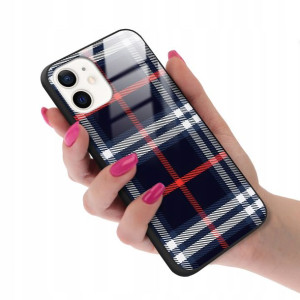 Etui GLASS do IPHONE 12 MINI Kratka Pattern Wzory