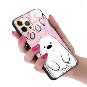 Etui Glass do IPHONE 12 PRO MAX Bare Bears Wzory
