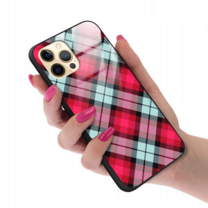 Etui GLASS do IPHONE 12 PRO MAX Case Kratka Wzory
