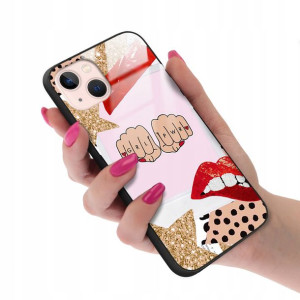 Etui Glass do IPHONE 13 Dziewczęce Girl Top Wzory