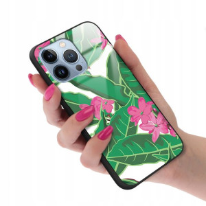 Etui GLASS do IPHONE 13 PRO Kwiaty Wiosenne Wzory