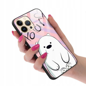 Etui Glass do IPHONE 13 PRO MAX Bare Bears Wzory