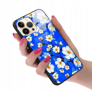 Etui Glass do IPHONE 13 PRO MAX Kwiaty Top Wzory