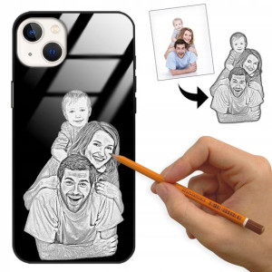 Etui Glass do IPHONE 14 PLUS Rysunek Własne Foto