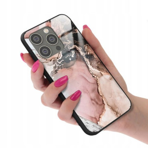 Etui Glass do IPHONE 14 PRO Marmurki Marble Wzory