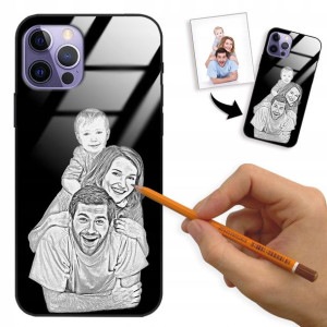 Etui Glass do IPHONE 14 PRO Rysunek Własne Foto