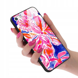 Etui Glass do IPHONE 5 Kwiaty Wiosenne Top Wzory