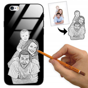 Etui Glass do IPHONE 6 PLUS Rysunek Własne Foto