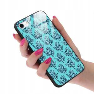 Etui GLASS do IPHONE 7/8 Kwiatowe Wiosenne Wzory