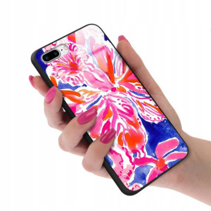 Etui Glass do IPHONE 7/8 PLUS Kwiaty Spring Wzory