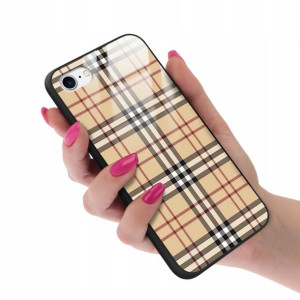 Etui GLASS do iPHONE SE2/ SE3 Case Kratka Wzory
