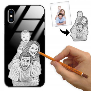 Etui Glass do IPHONE X/XS Rysunek Własne Zdjęcie