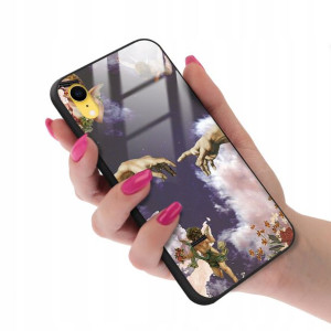 Etui Glass do IPHONE XR Case Aniołki Angel Wzory