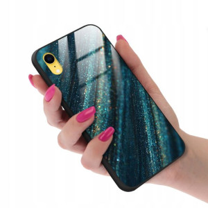 Etui Glass do IPHONE XR Case Marmurki Marble Wzory