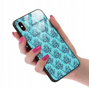 Etui GLASS do IPHONE XS MAX Kwiaty Wiosenne Wzory
