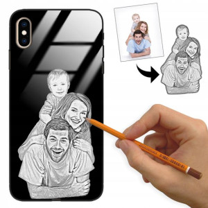 Etui Glass do IPHONE XS MAX Rysunek Własne Foto