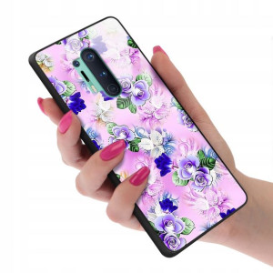 Etui Glass do ONEPLUS 8 PRO Case Kwiaty Top Wzory