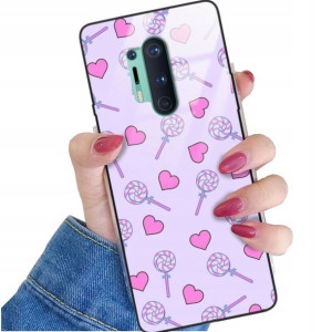Etui Glass do ONEPLUS 8 PRO Case Słodkie Top Wzory